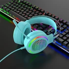 7,1 RGB светодиодсветодиодный вая гарнитура для ПК PS5 Накладные наушники для геймеров с микрофоном шумоподавление компьютерный телефон игровые наушники