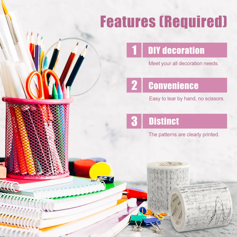 

1 Roll DIY Crafts Washi Tape Multi-functional Washi Tape Practical Washi Tape