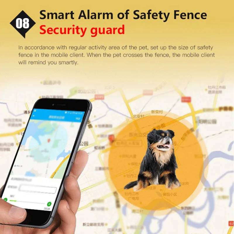 Ошейник с GPS-трекером для домашних животных водонепроницаемый собак и кошек