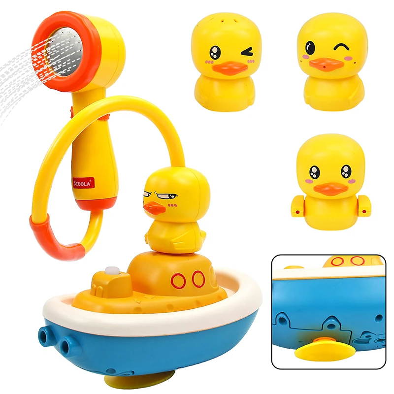 Детские Игрушки для ванны электрическая утка игрушка-распылитель воды