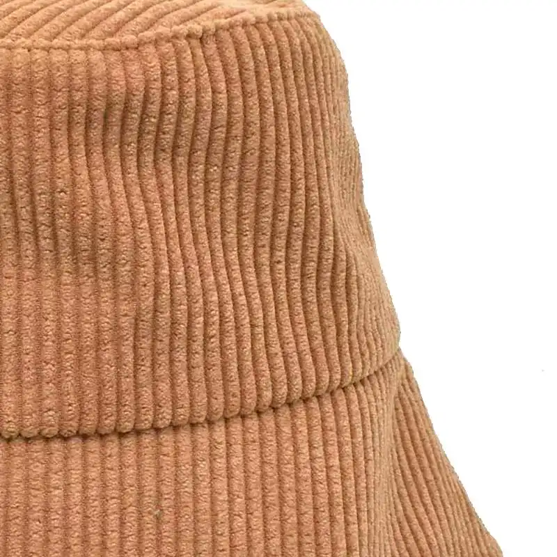 

New Autumn Winter Bucket Hat Solid Fisherman Hat Corduroy Sun Hat Reversible Hip-Hip Cap Foldable Cheap Hunting Hat Fishing Cap