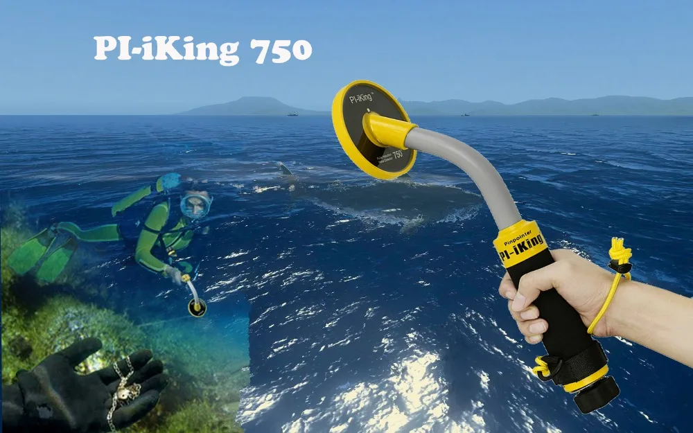 

Pi-Iking 750 30m Targeting Pinpointer Pulse Induction PI Underwater Metal Detector Waterproof Metal Finder