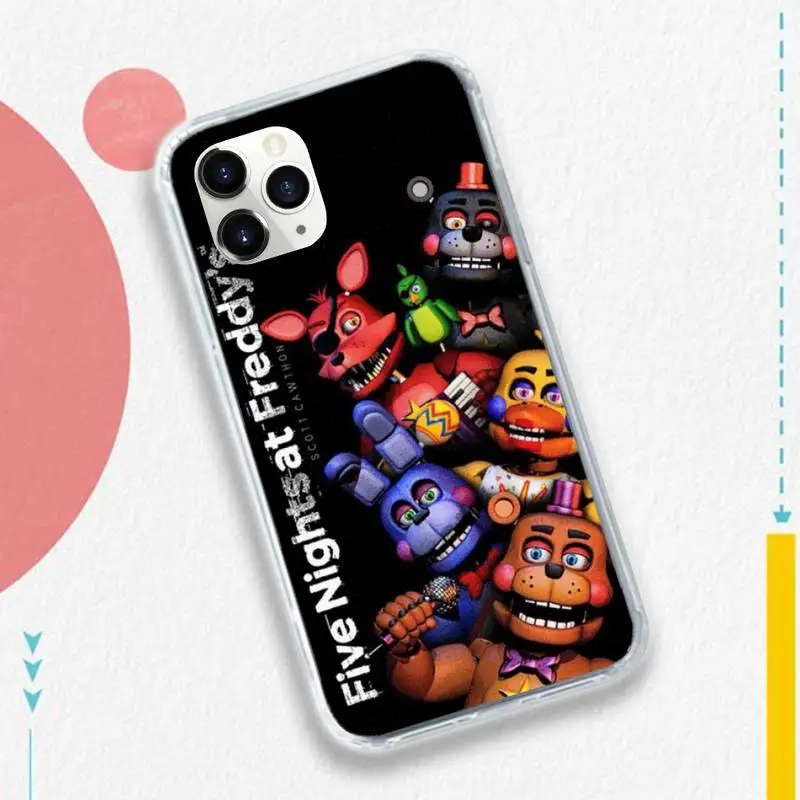 

Game Five Nights at Freddy's Horror Phone Case for iPhone 11 12 pro XS MAX 8 7 6 6S Plus X 5S SE 2020 XR