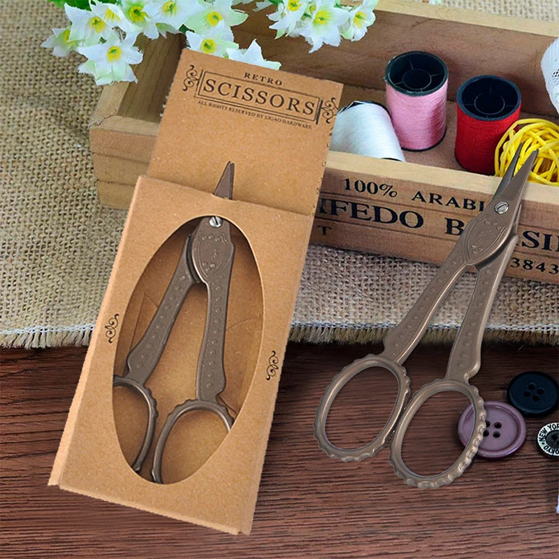 LMDZ 1 шт. ножница для вышивки Классическая Ремесленная ткань античный DIY Cut Art вышивка крестиком Винтаж Европейский Ретро Ремесло швейный хвост