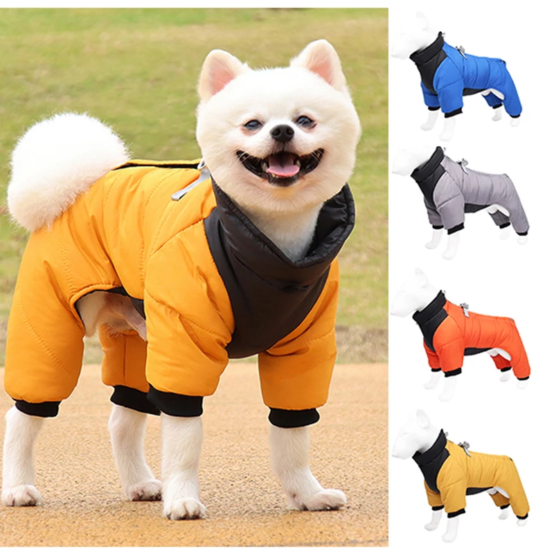 

Winter Pet Dog Clothes Super Warm Jacket Thicker Cotton Coat Waterproof Small Dogs Pets Clothing For French Bulldog Puppy