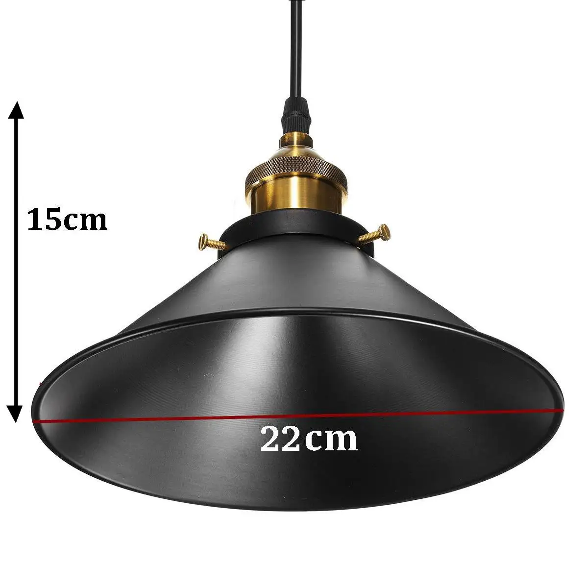 

Retro Ceiling Light Lamp Round Vintage Industrial Design Iron Vintage Light Decor Bulb Lighting Fixture 22cm 1PCS