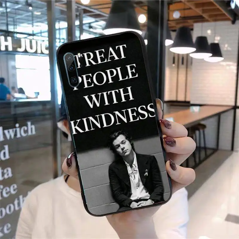

Harry Styles Treat people with kindness Phone Case For Huawei P20 P30 P40 lite Pro P Smart 2019