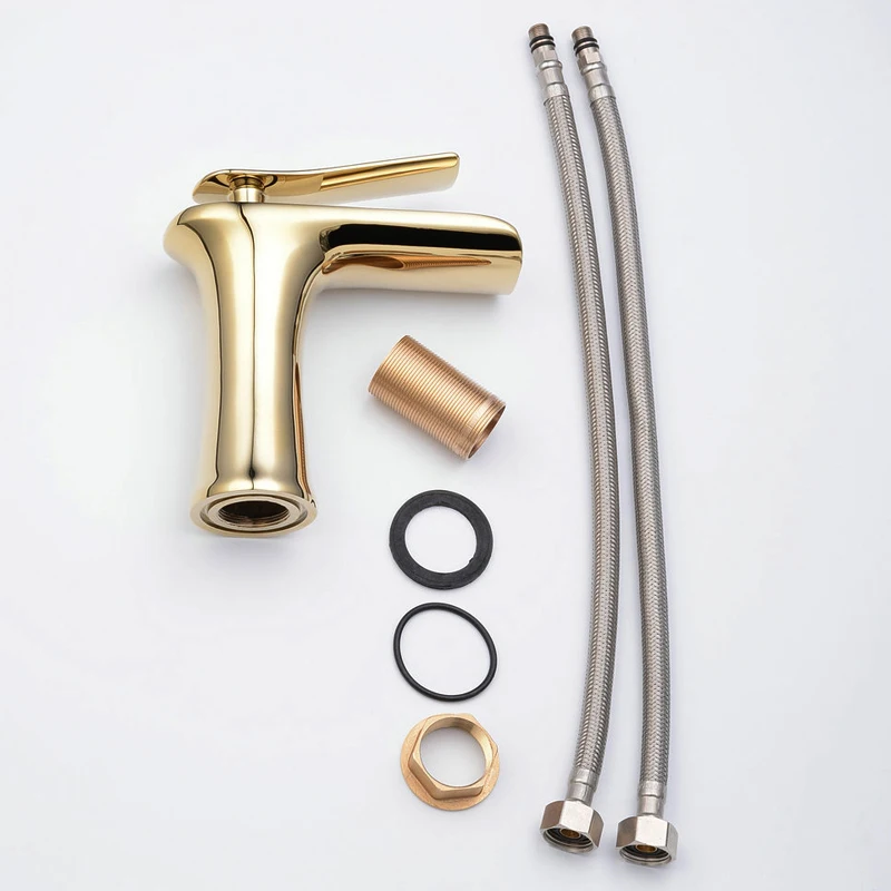 

Waterfall Bathroom Basin Sink Faucets Hot Cold Tap Deck Mounted Water Mixer Crane Antique Bronze Chrome Finished ELM100