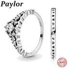 Модное 2021 Оригинальное 925 серебро сказочная тиара Wishbone кольцо для женщин обручальные кольца Прямая поставка