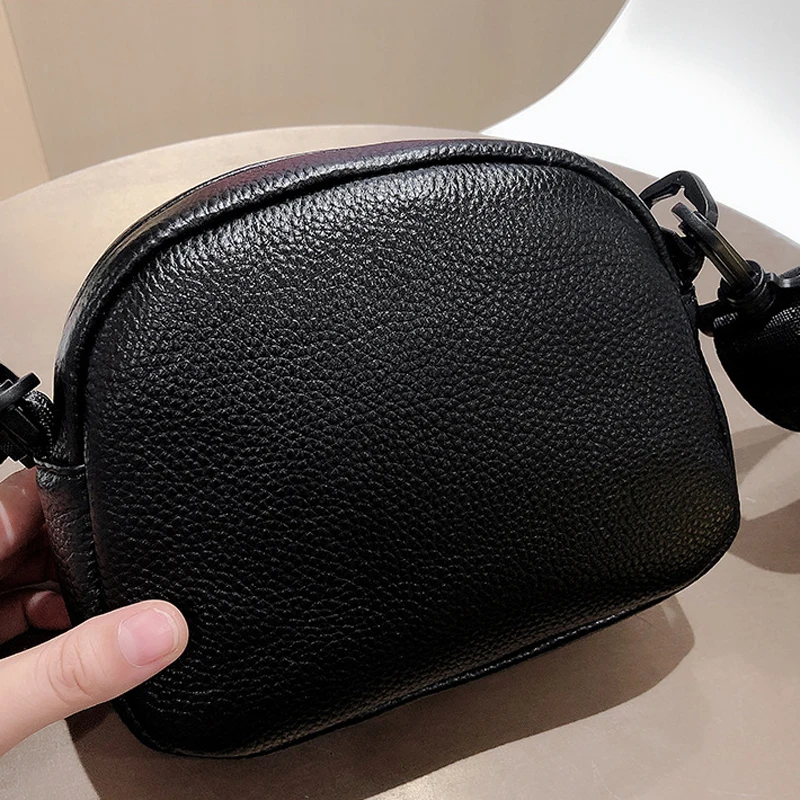 Женская сумка-мессенджер из натуральной кожи Маленькая вечерняя сумка через