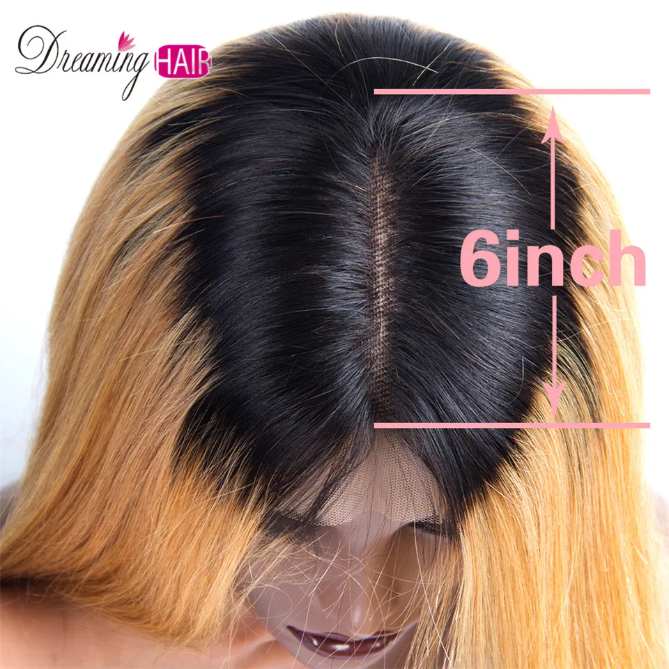 13x6 человеческие волосы на кружеве короткий боб парики Pixie Cut Ombre Цвет 1B 27 613 блонд черный прямые для женщин бразильские волосы remy