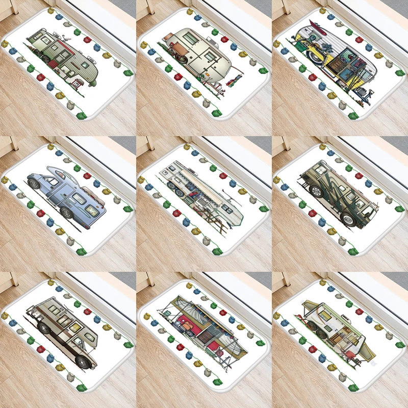 1 шт. 40*60 см мультяшный Кемпер Сова узор Противоскользящий замшевый Ковер Дверной