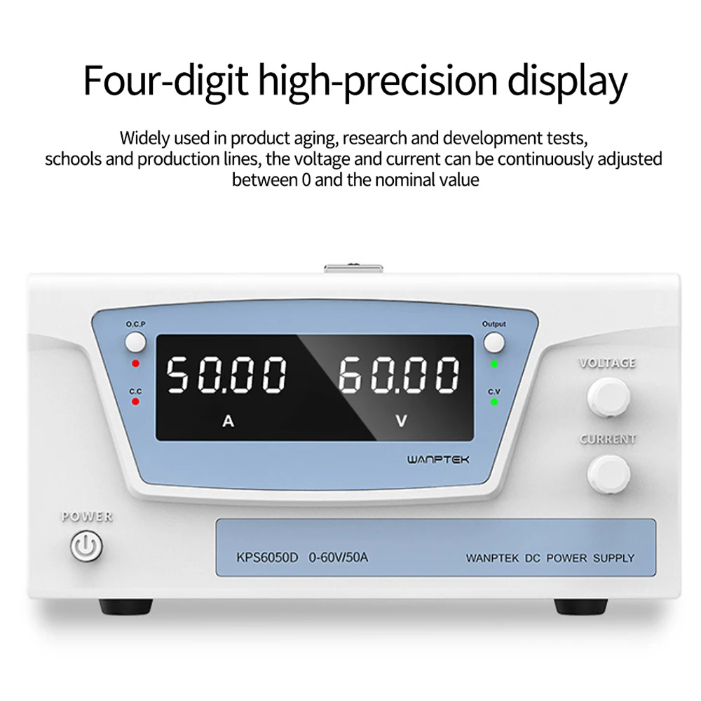 

wanptek KPS30100D 30V 100A DC Power Supply Adjustable Mini Laboratory Power Supply Voltage Regulator High Current Power Supply
