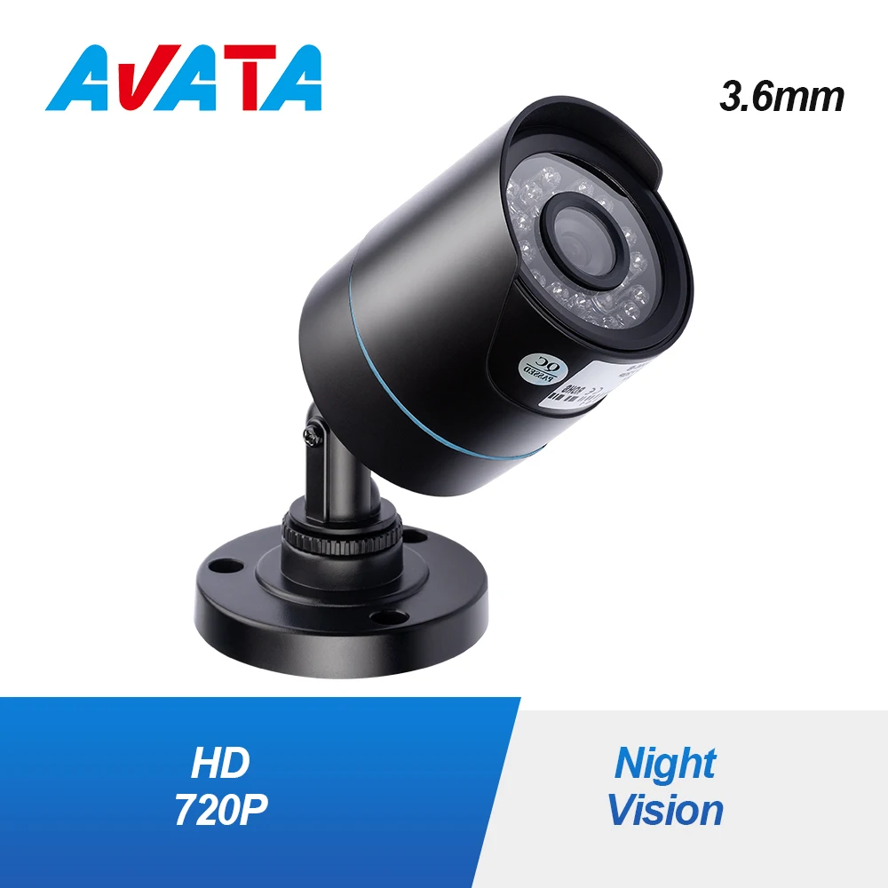 AVATA Video Surveillance 720P CCTV Camera 1MP For Intercom Doorbell System Day and Night Vision Guard Home Apartment Security