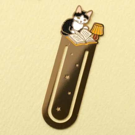 4 шт./лот Kawaii животное кошка металлические закладки клип страница книга маркер