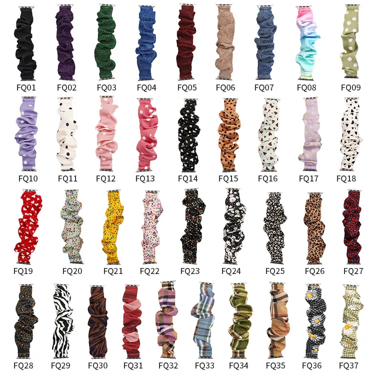 

Watch Strap for Apple Watch Band 40mm 42mm 44mm 38mm Elastic Strap for Apple Watch Series 6 5 4 3 Se 2 Scrunchies Fashion Belt