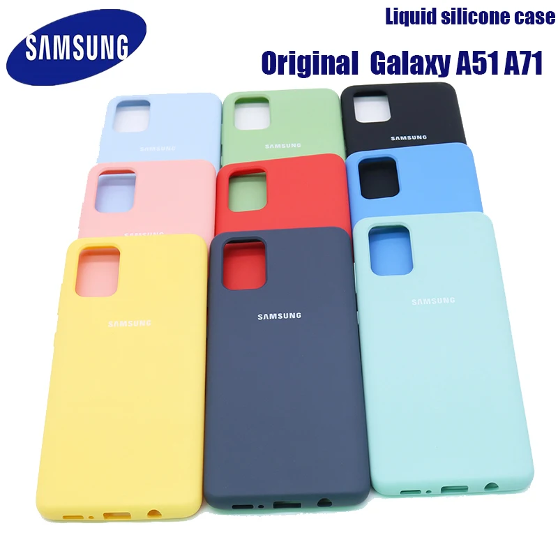 Чехол A51 A71 Оригинальный Для Samsung Galaxy A52 A72 шелковистый силиконовый чехол высокого