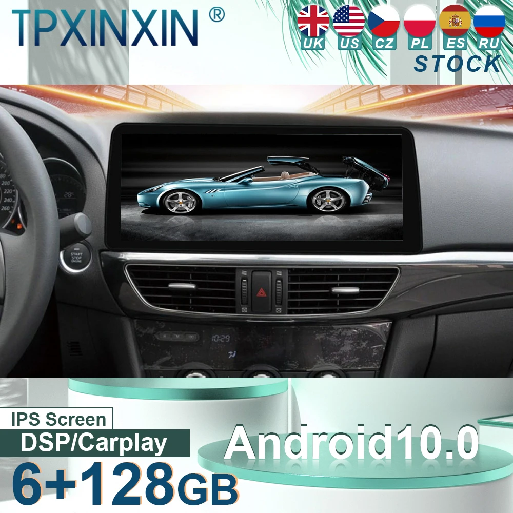 

For Mazda Atez 2014-2016 Android 10 Car Stereo Car Radio with Screen Tesla Radio Player Car GPS Navigation Head Unit