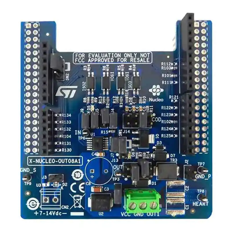 X NUCLEO OUT08A1 Плата расширения промышленного цифрового выхода на основе IPS160HF для STM32