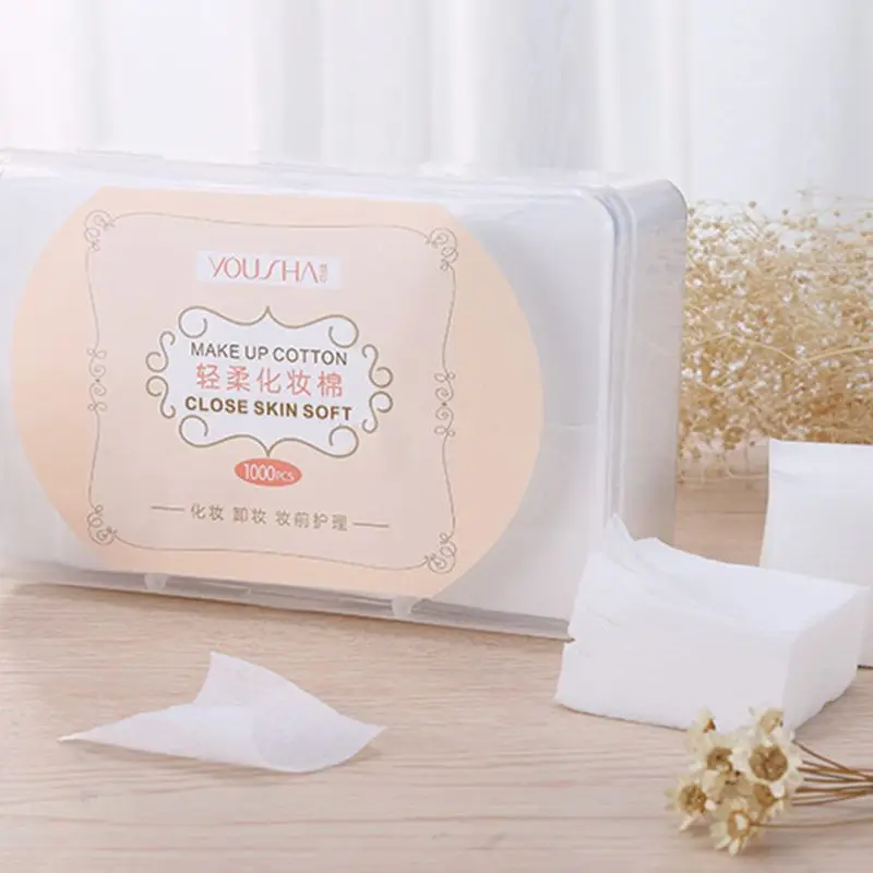 

1000Pcs/Box Non-Woven Fabric Cosmetic Cotton Pads Makeup Wipes Facial Cleansing