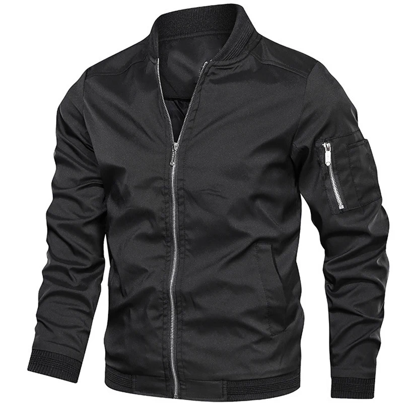 

Autumn New Men's Bomber Zipper Jacket Male Casual Spring Streetwear Hip Hop Slim Fit Pilot Coat Men Clothing Plus Size 5XL 6XL