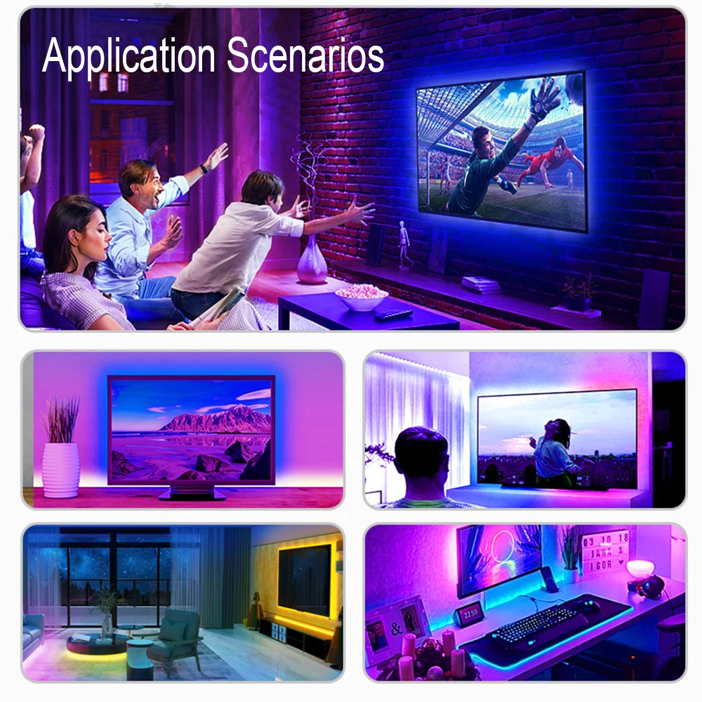 Лента светодиодная Nawkaw RGB 5050 5 В с Bluetooth | Освещение