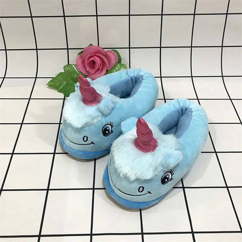 

Winter Ladies Cotton Shoes Couple Indoor Plush Cotton Slippers Girl's Cute Shoes Women's Furry Warm Shoes Female Home Slippers