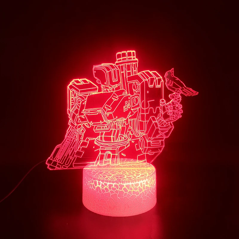 Игра Overwatch Hero бастион 3D лампа для комнатных декоративных подарка на день рождения