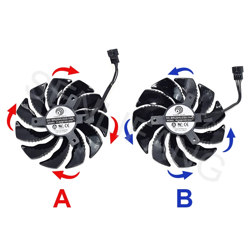 Кулеры для видеокарты Gigabyte GeForce GTX 1050 Ti RX 480 470 1060 G1 PLD09210S12HH DC 12V 0.40A 4PIN | Компьютеры и