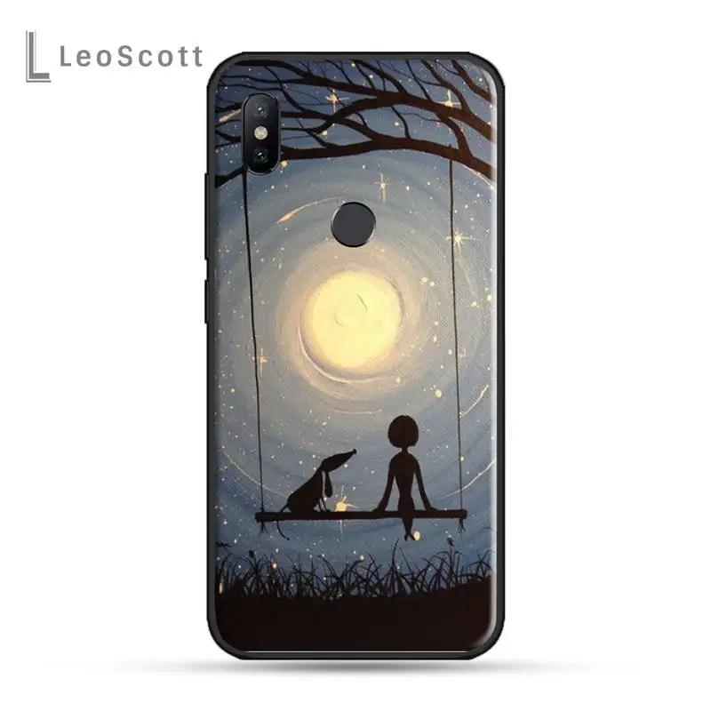 

Cute Owl Hearts Lover Christmas Phone Case For Xiaomi Redmi note 4 4X 8T 9 9s 10 K20 K30 cc9 9t pro lite max
