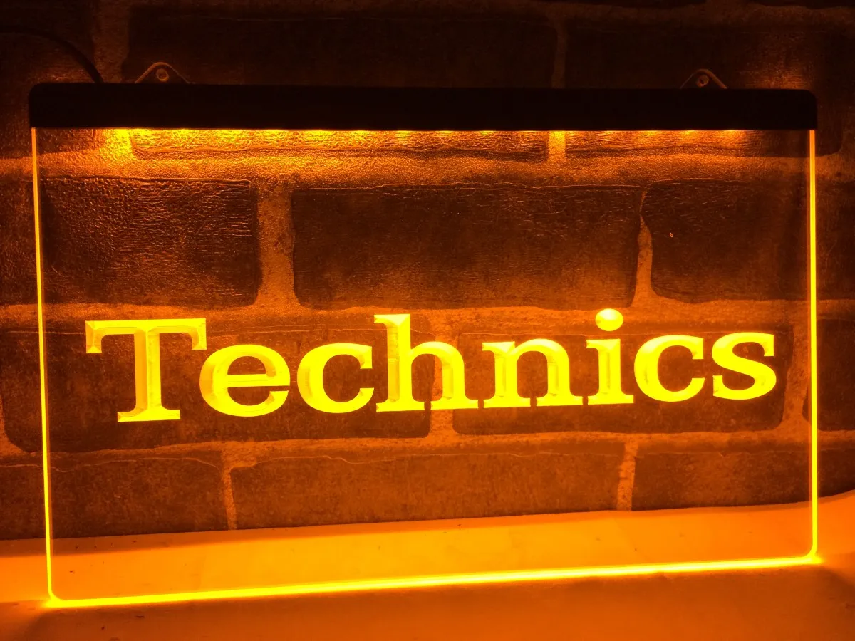 K149 Technics поворотные столы Dj музыка Новый светодиодный неоновый Световой