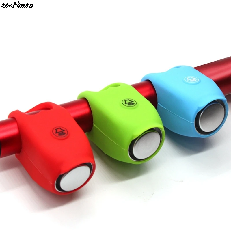 

110db Electric Bike Horn Bicycle Alarm Bells Safety MTB Cycling Handlebar Bell Silica Gel Bicycle Ring Bike Accessories
