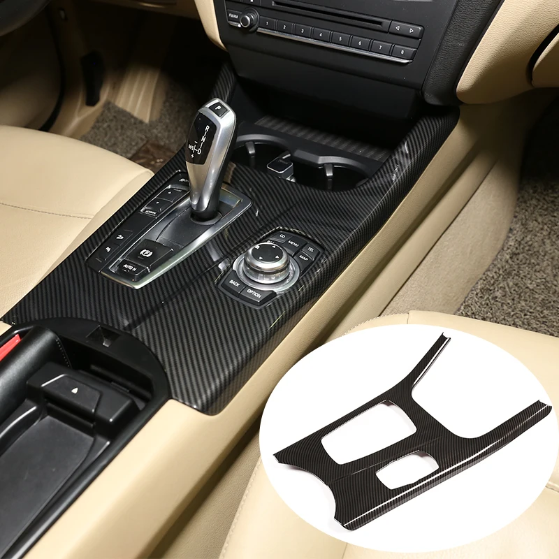 Для BMW X3 F25 X4 F26 2011 2017 углеродного волокна внутренняя панель для рычага