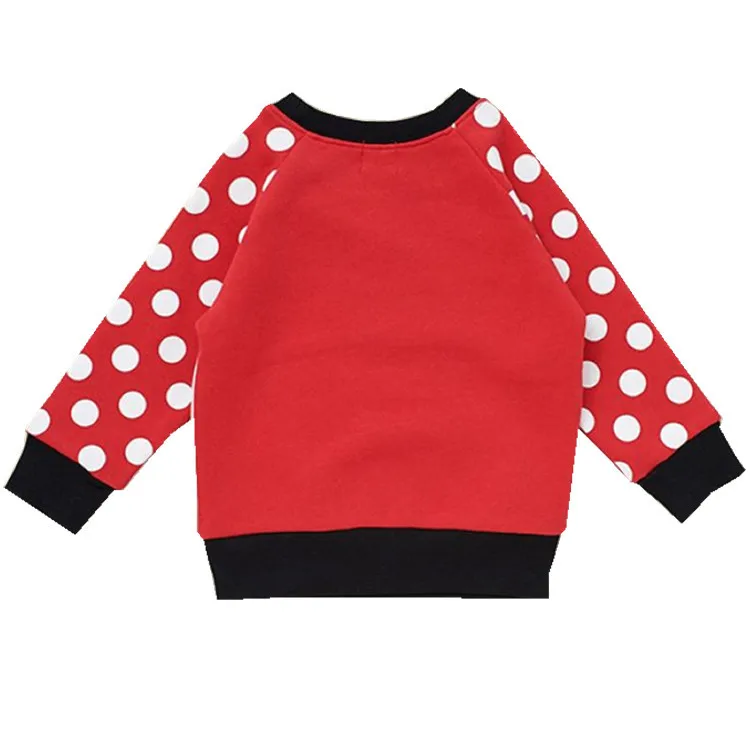 Осенний Детский Повседневный вельветовый свитер с Минни Маус рисунком Микки