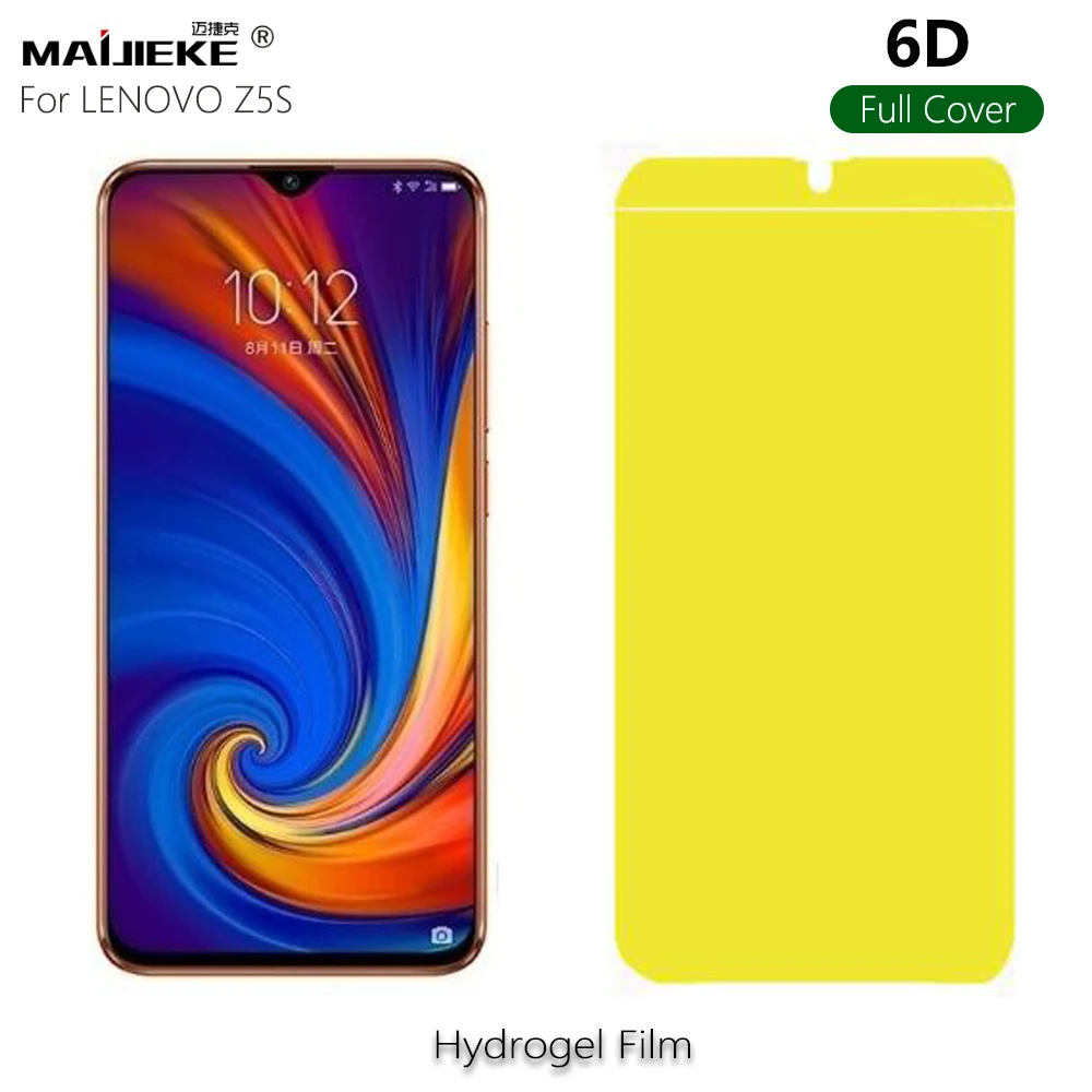6D мягкая Гидрогелевая пленка для LENOVO Z5s полное покрытие защитная переднего