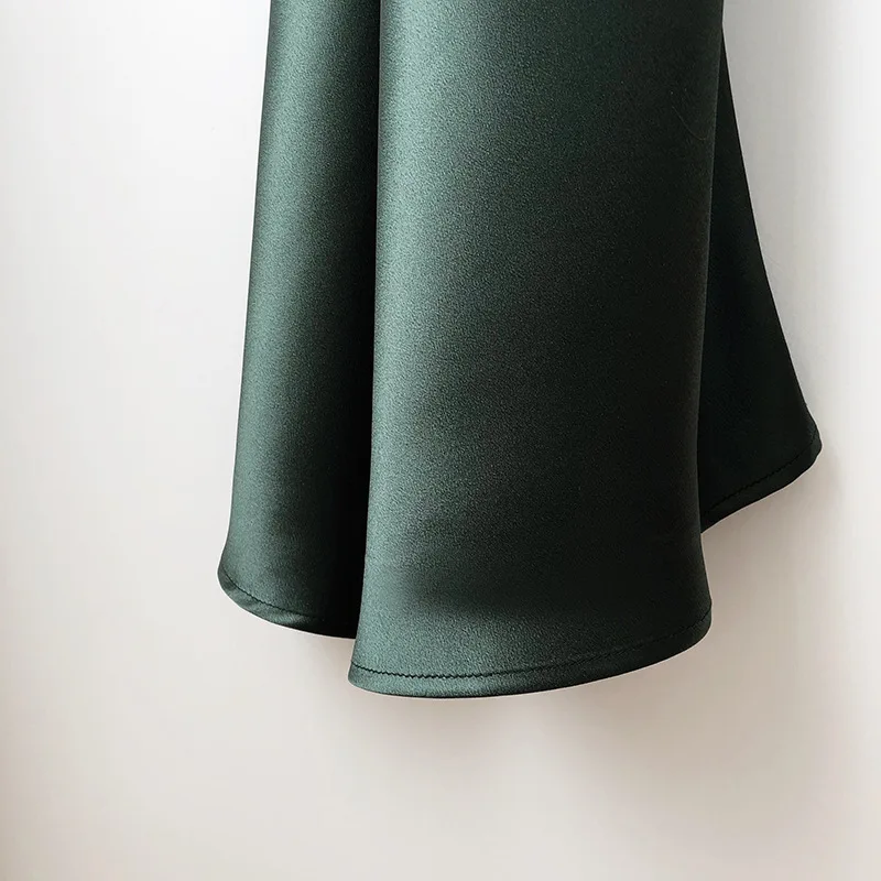 Женское блестящее атласное платье Wixra элегантный сарафан с v-образным вырезом