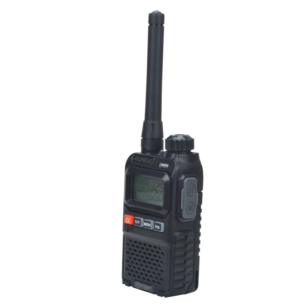 BaoFeng UV-3R+PRO Ultra-Compact  UHF VHF Dual Band Mini Handheld VOX FM Walkie Talkies Black Color
