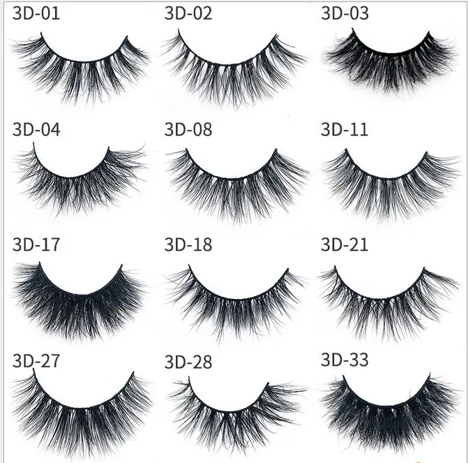 3D норковые накладные ресницы для макияжа многоуровневые натуральные густые