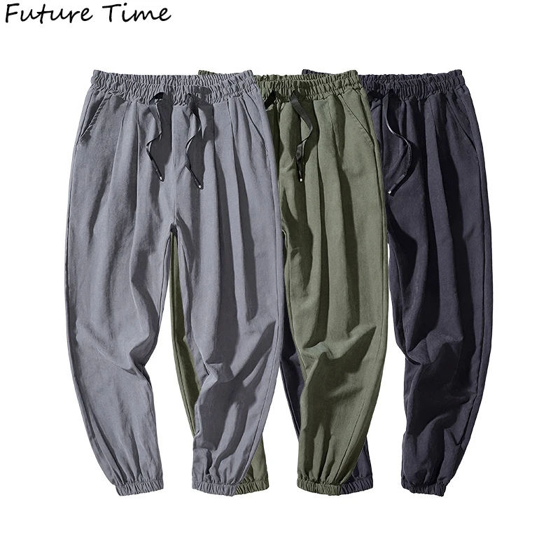 

Мужские брюки повседневные осенние модные мужские брюки сплошного цвета размера плюс длинные брюки мужские брюки уличные джоггеры комбине...