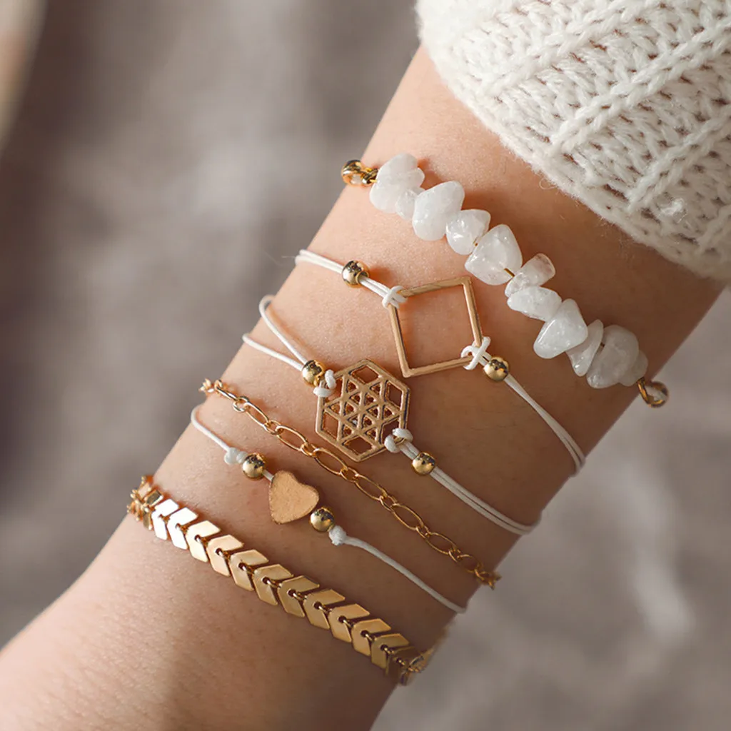 Женские браслеты bileklik pulseras mujer moda 2020 erkek Геометрическая цепочка Любовь полый