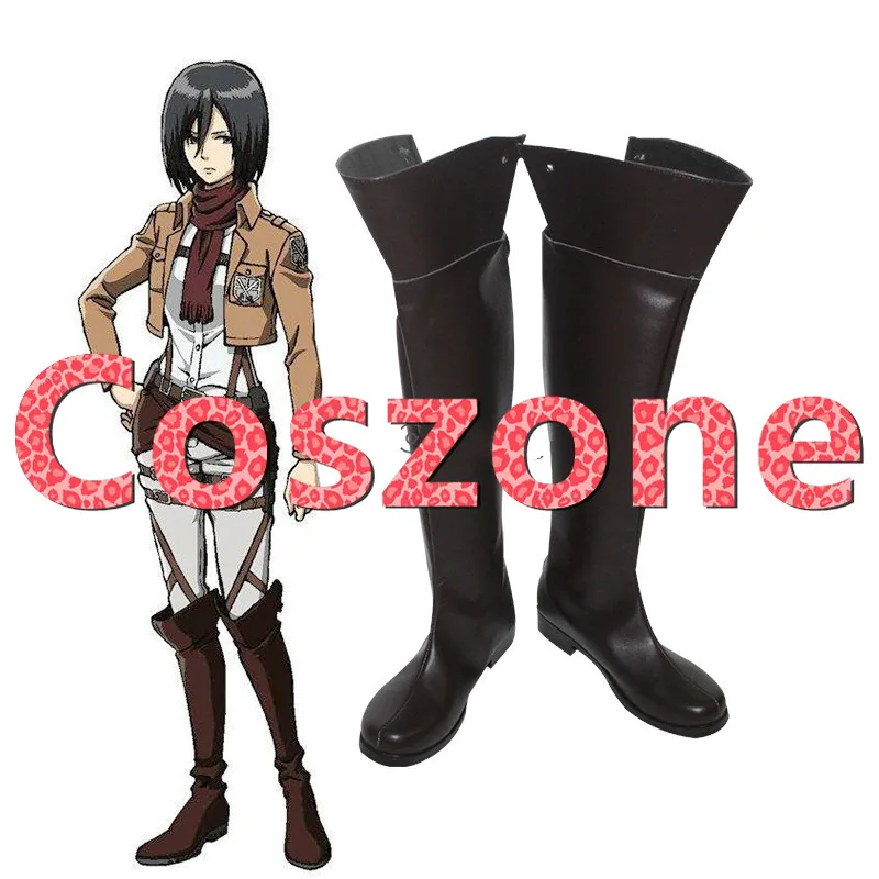 Обувь для косплея Эрена джейгера из атаки на Титанов коричневые ботинки
