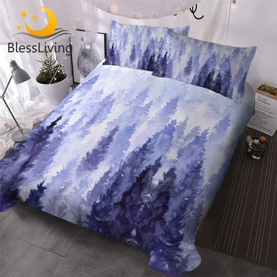 Набор пододеяльников для пуховых одеял blesslife Coniferous Forest Комплект постельного