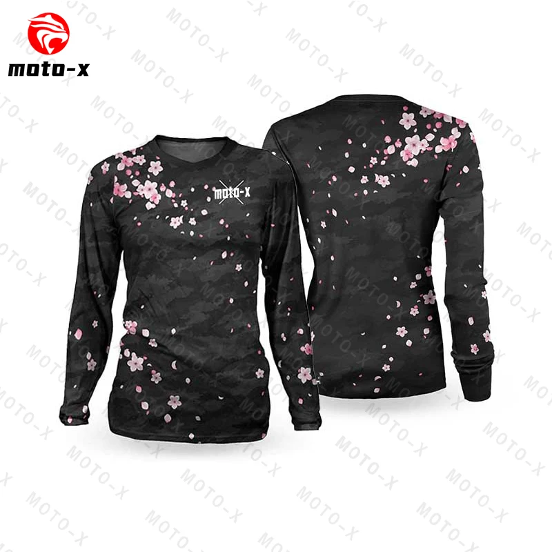 

Ladies Downhill Cycling Jersey Mountain Bike Bike Shirt Off-road DH Motorcycle Cycling Jersey Off-road Motorcycle Sportswear BMX