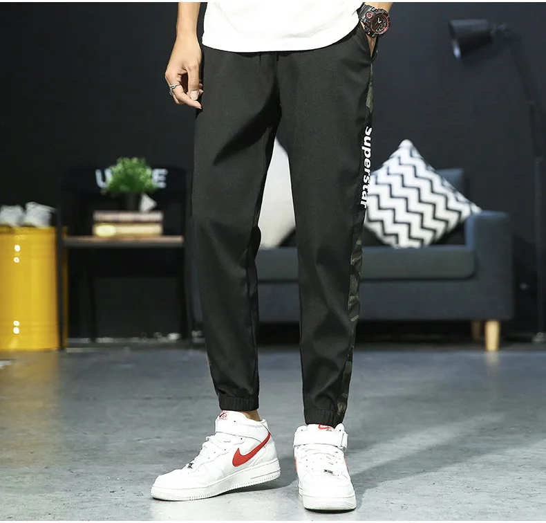 Брюки-карго мужские камуфляжные модные повседневные спортивные штаны для бега