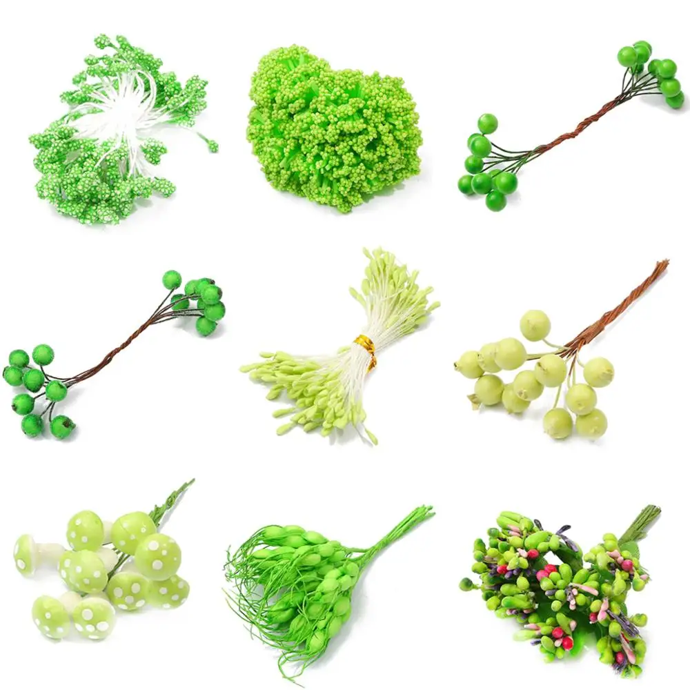 Набор из 20 стильных цветочных ягод вишневого цвета набор Подарочная коробка для