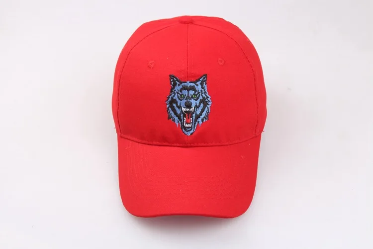 Бейсболка с вышивкой головы волка для мужчин и женщин стильная дышащая Снэпбэк