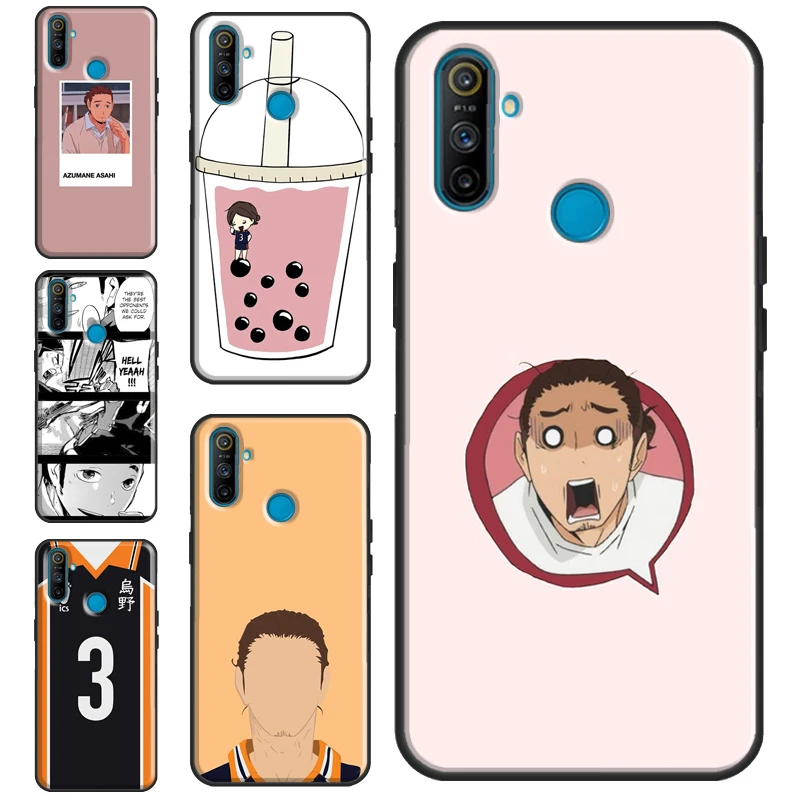 Чехол с Аниме Haikyuu azuгрина Asahi для OnePlus 10 9 Pro Nord2 8T 9R, чехол для Realme GT Neo 2 Master 8 Pro 8i 9i C3 C21