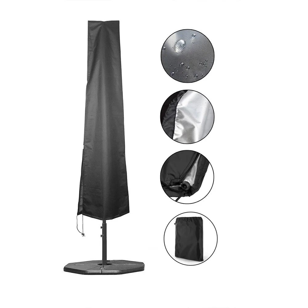 Крышка для сада патио зонтика с консолью водонепроницаемый чехол из ткани