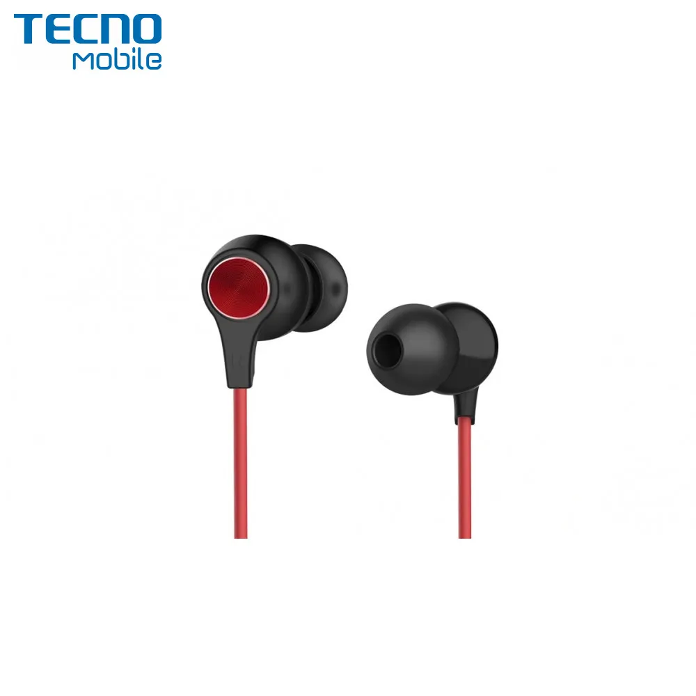 Наушники проводные Tecno Prime P1 черно красный/black red|Наушники и гарнитуры| |