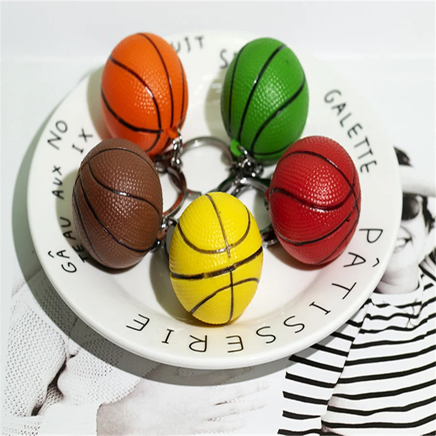 5 шт./лот кулон в виде баскетбольного мяча Брелок Детские День Святого Валентина